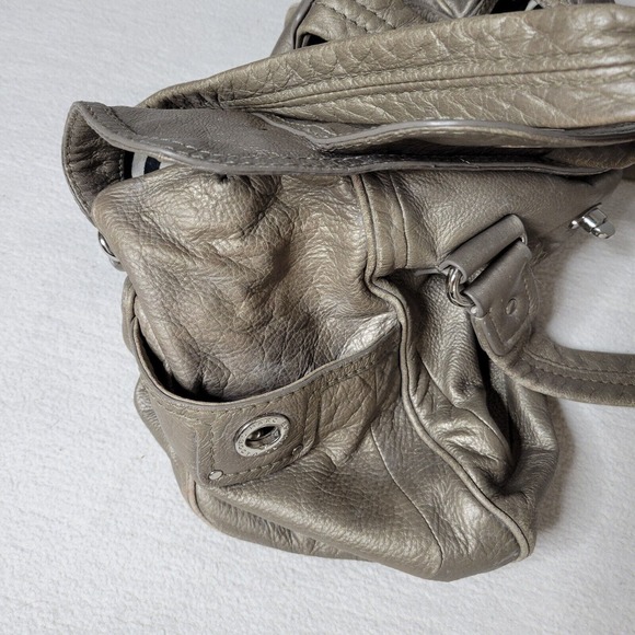 Marc By Marc Jacobs Womens Leather Gold Tone Twist Lock Shoulder Handbag - Picture 12 of 16